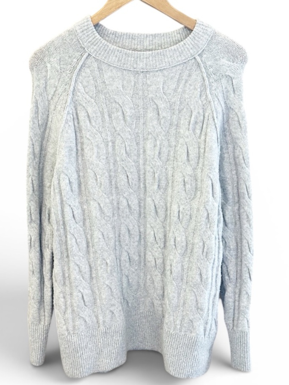 Aerie Super Soft Knit Crewneck Sweater - Light Gray Great Condition size small